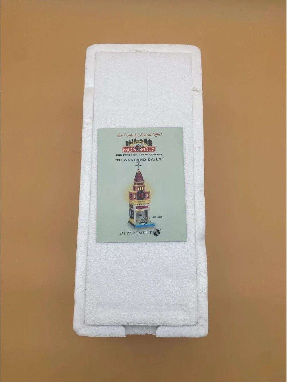 Department 56 Monopoly CityLights Newsstand Daily One-Forty St. Charles Place